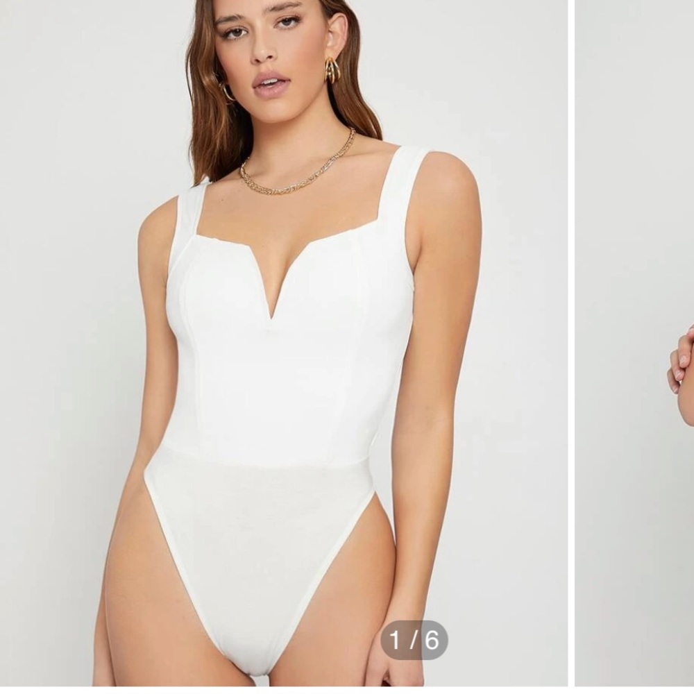 Shein solid cami bodysuit